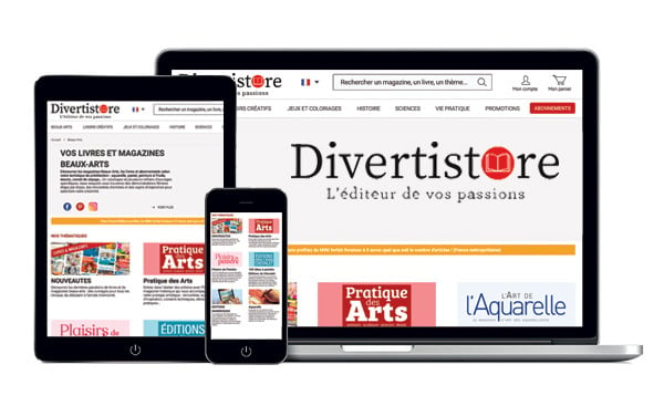 La boutique des artistes, le site sécurisé Divertistore.com